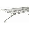 ClosetMaid SuperSlide Wire Shelf, 4 ft. W x 16 in. D, Ventilated Wire Wall Shelving, Nickel Finish, for Closet, Laundry or Pantry