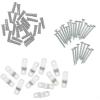 ClosetMaid 7561 Shelf Clips for Concrete Installation, 12-Pack , White