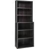 ClosetMaid Bookshelf with 6 Shelf Tiers, Adjustable Shelves, Tall Bookcase Hutch, Sturdy Wood with Closed Back Panel, Black Walnut Finish