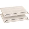 ClosetMaid SuiteSymphony Closet Add-On Accessory, 25-Inch Wide Wood Angled Shoe Shelf, 2-Pack, White Timber