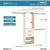 ClosetMaid SuiteSymphony 25-Inch Closet System Tower with (3) Hang Rods, (2) Drawers, and (2) Angled Shoe Shelves, White Timber