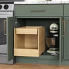 ClosetMaid Provisions Two-Tier Pullout Cabinet Organizer, Soft Close, 21.46″ D x 14.69″ W, Natural Oak(Natural Oak)