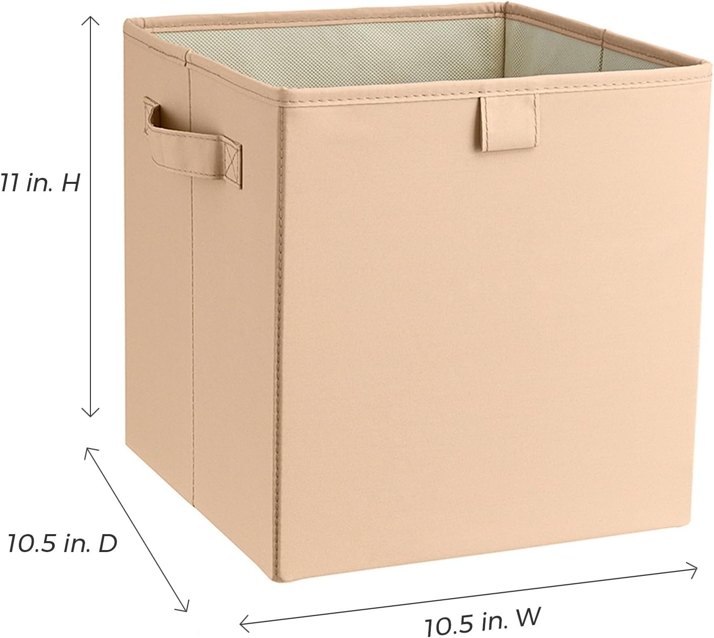image:imageClosetMaid 16084 Premium 2H ampLe Storage Bin RedFrench Vanilla