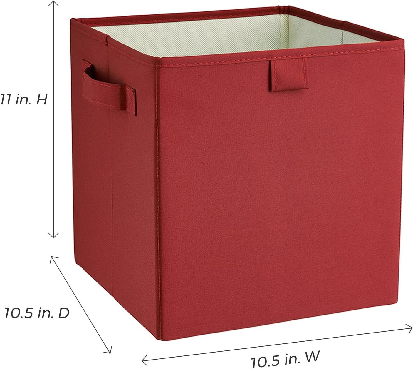 image:imageClosetMaid 16084 Premium 2H ampLe Storage Bin RedRed