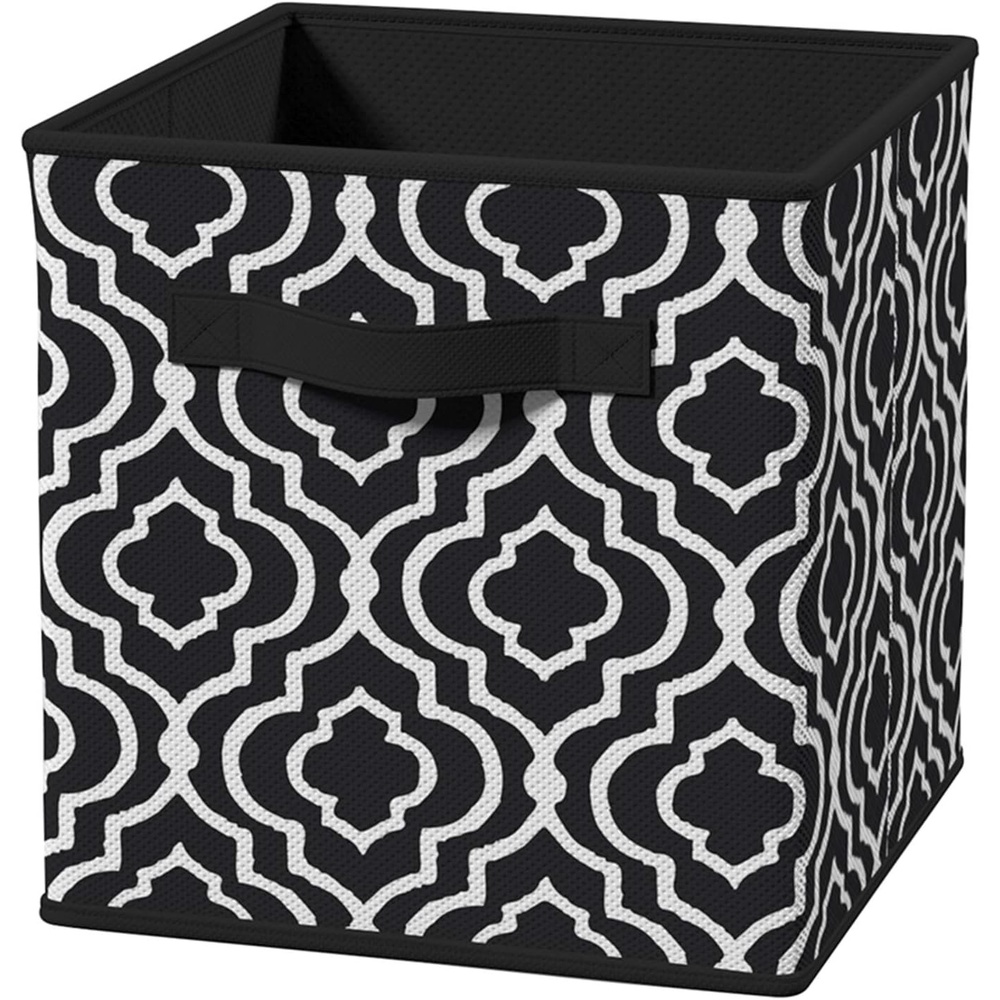 image:imageClosetMaid 1843 Cubeicals Fabric Drawer Green HexagonIron Gate Black