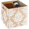 ClosetMaid 16084 Premium 2-H &Le Storage Bin, Red(French Vanilla Print)