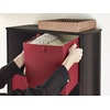 ClosetMaid 16084 Premium 2-H &Le Storage Bin, Red(Red)