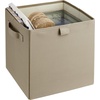 ClosetMaid 16084 Premium 2-H &Le Storage Bin, Red(Taupe)