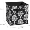 ClosetMaid 1843 Cubeicals Fabric Drawer, Green Hexagon(Black Damask)