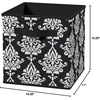 ClosetMaid 1843 Cubeicals Fabric Drawer, Green Hexagon(Black Damask)