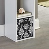 ClosetMaid 1843 Cubeicals Fabric Drawer, Green Hexagon(Black Damask)