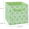 ClosetMaid 1843 Cubeicals Fabric Drawer, Green Hexagon(Green Hexagon)