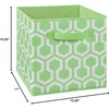 ClosetMaid 1843 Cubeicals Fabric Drawer, Green Hexagon(Green Hexagon)