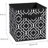 ClosetMaid 1843 Cubeicals Fabric Drawer, Green Hexagon(Iron Gate Black)