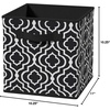 ClosetMaid 1843 Cubeicals Fabric Drawer, Green Hexagon(Iron Gate Black)