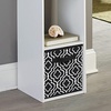 ClosetMaid 1843 Cubeicals Fabric Drawer, Green Hexagon(Iron Gate Black)