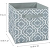 ClosetMaid 1843 Cubeicals Fabric Drawer, Green Hexagon(Iron Gate Gray)