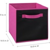 ClosetMaid 58701 Cubeicals Fabric Drawer, Hunter Green(Fuchsia Chalkboard)
