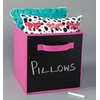 ClosetMaid 58701 Cubeicals Fabric Drawer, Hunter Green(Fuchsia Chalkboard)