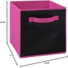 ClosetMaid 58701 Cubeicals Fabric Drawer, Hunter Green(Fuchsia Chalkboard)