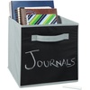ClosetMaid 58701 Cubeicals Fabric Drawer, Hunter Green(Gray Chalkboard)