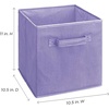 ClosetMaid 58701 Cubeicals Fabric Drawer, Hunter Green(Light Purple)