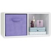 ClosetMaid 58701 Cubeicals Fabric Drawer, Hunter Green(Light Purple)