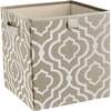 ClosetMaid 16084 Premium 2-H &Le Storage Bin, Red(Graystone Print)