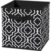 ClosetMaid 1843 Cubeicals Fabric Drawer, Green Hexagon(Iron Gate Black)