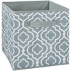 ClosetMaid 1843 Cubeicals Fabric Drawer, Green Hexagon(Iron Gate Gray)