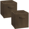 ClosetMaid 58701 Cubeicals Fabric Drawer, Hunter Green(Dark Brown)