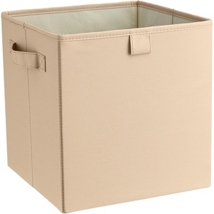 ClosetMaid 16084 Premium 2-H &Le Storage Bin, Red(French Vanilla)