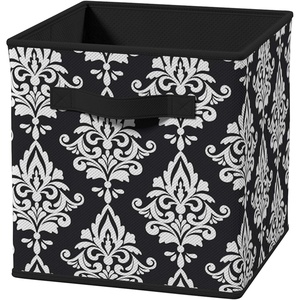 ClosetMaid 1843 Cubeicals Fabric Drawer, Green Hexagon(Black Damask)